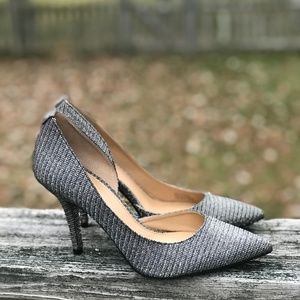 Michael Kors Black & Gold Glitter High Heels - 6.5